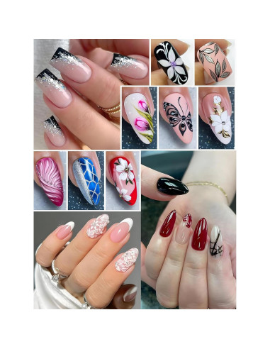 Kit de Estampado de Uñas Gorvalin - Arte de Uñas DIY Completo