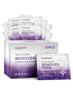 Toallitas Desmaquilladoras de Esmalte de Uñas Glamona de 50 Pcs