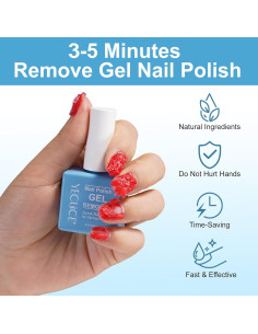 Removedor de Esmalte de Uñas en Gel SHANWU 15ml Rápido y Fácil 2