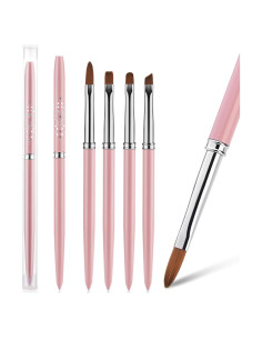 Set de 4 Cepillos de Limpieza de Uñas JASSINS - Rosa