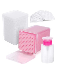 400 Toallitas de Algodón para Uñas ZCDPFCBD con Dispensador