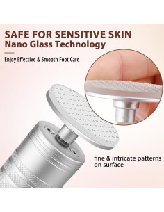 Removedor de Callos Eléctrico Kredioo con Lima de Vidrio Nano 2