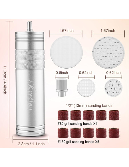 Removedor de Callos Eléctrico Kredioo con Lima de Vidrio Nano
