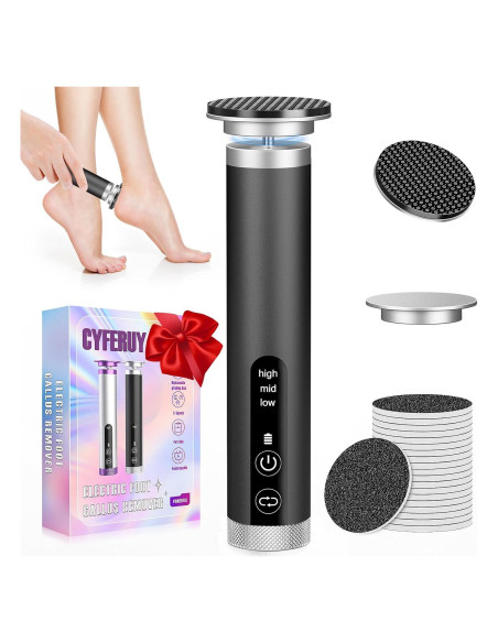 Removedor de Callos Eléctrico CYFERUY con Cabezal de Nano Vidrio