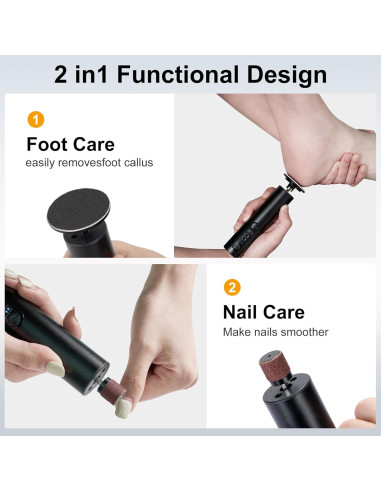 Removedor de Callos Eléctrico Cesekao Obsidiana 9 Velocidades