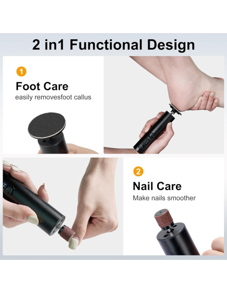 Removedor de Callos Eléctrico Cesekao Obsidiana 9 Velocidades