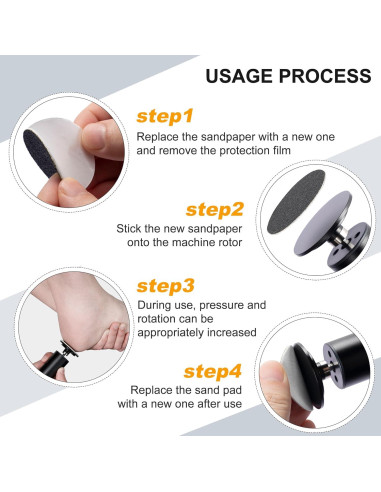 Removedor de Callos Eléctrico Cesekao Obsidiana 9 Velocidades