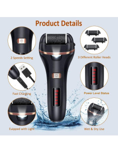 Removedor de Callos Eléctrico Adampark 14 en 1 Recargable 2