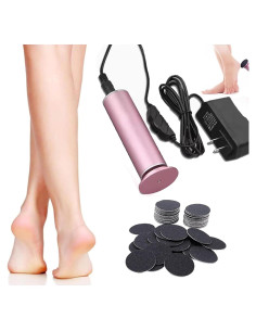 Removedor de Callos Eléctrico Dermave Rosa con 60 Discos