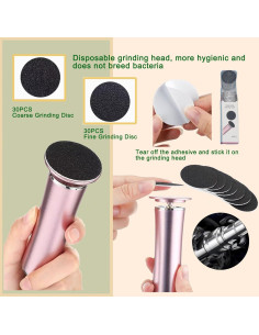 Removedor de Callos Eléctrico Darmave con 60 Almohadillas 2