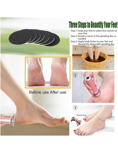 Removedor de Callos Eléctrico Darmave con 60 Almohadillas