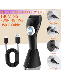 Removedor de Callos Eléctrico AOMEES BK-511 10 en 1 Negro 2