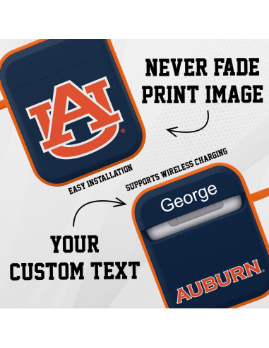 Funda Affinity Auburn Tigers para Apple AirPods Gen 1 y 2