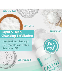 Gel Removedor de Callos Profesional Ebanel 20% Urea 257g 2