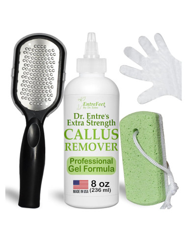 Kit de Gel Removedor de Callos Dr. Entre 226.8g + Lima y Guantes