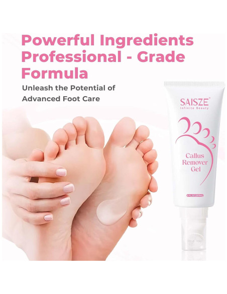 Removedor de Callos Saisze Gel Profesional 227g con Cepillo Removedor de Callos Saisze Gel Profesional 227g con Cepillo