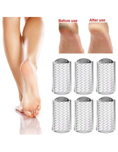 6 Piezas Lima de Pies Paddsun Removedor de Callos Acero Inoxidable 2