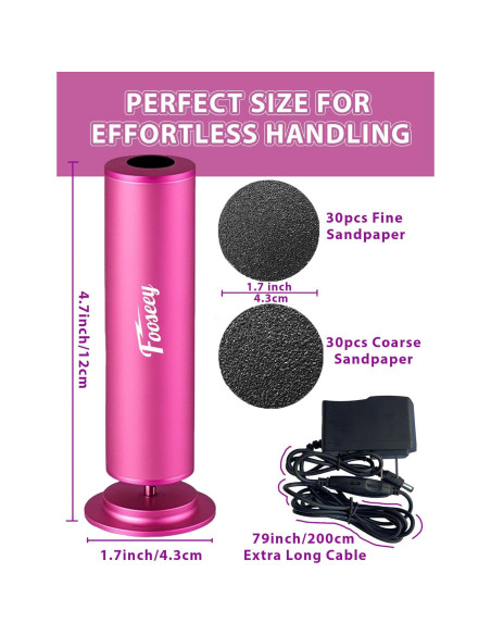 Lima Eléctrica para Pies Fooseey - Removedor de Callos Profesional