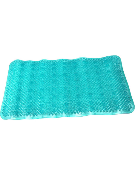 Alfombrilla de Baño Antideslizante Dependable 62x34 cm Turquesa