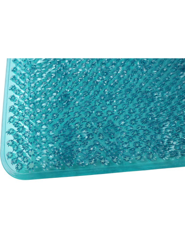 Alfombrilla de Baño Antideslizante Dependable 62x34 cm Turquesa