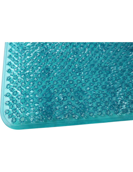 Alfombrilla de Baño Antideslizante Dependable 62x34 cm Turquesa