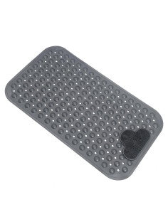 Alfombrilla Antideslizante para Baño Mantto 71x41cm Gris