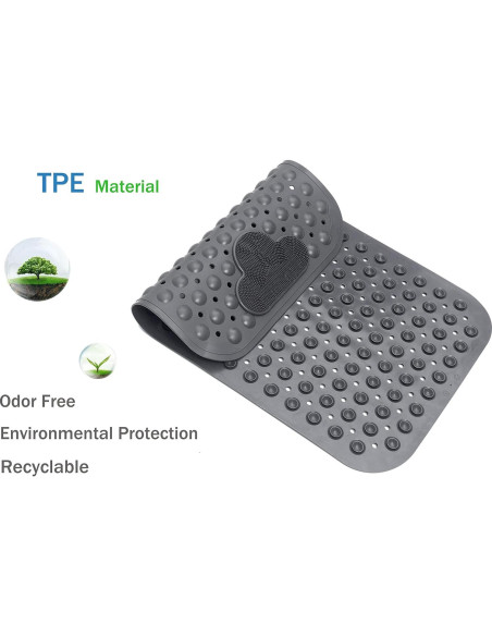 Alfombrilla Antideslizante para Baño Mantto 71x41cm Gris Alfombrilla Antideslizante para Baño Mantto 71x41cm Gris