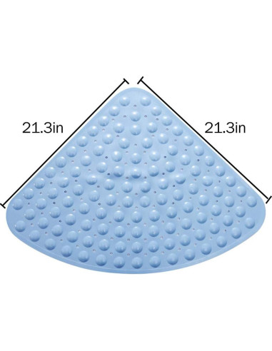 Alfombrilla de Baño Antideslizante Eanpet 53x53 cm Gris