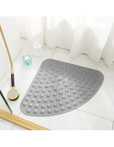 Alfombrilla de Baño Antideslizante Eanpet 53x53 cm Gris