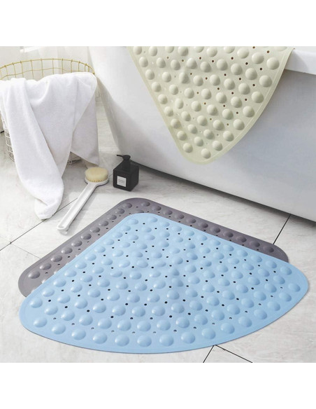 Alfombrilla de Baño Antideslizante Eanpet 53x53 cm Gris
