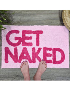 Alfombrilla de Baño Desnudo Nuevo Mungo Rosa 79x51 cm 2