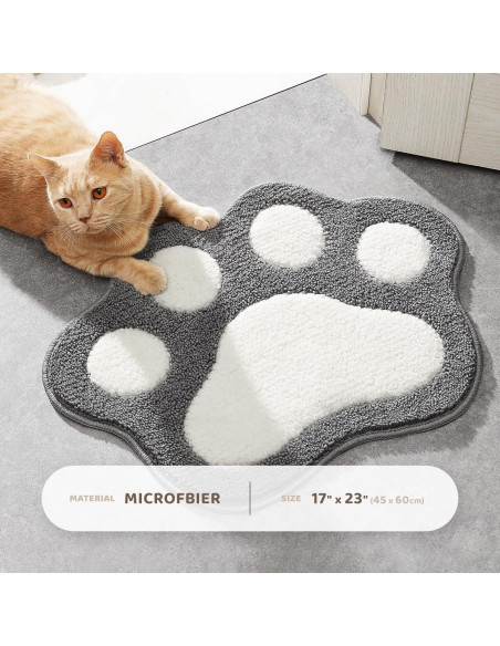 Alfombra de Baño Antideslizante Molesun Gris 43x58 cm