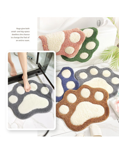 Alfombra de Baño Antideslizante Molesun Gris 43x58 cm