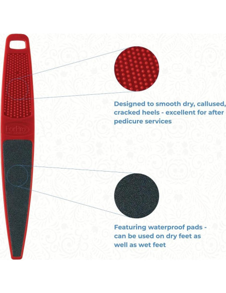 Lima de pies ForPro Red Panda 60/100 grano 26.67 cm