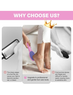 Removedor de Piel Dura SMZHealing Lima Nano Vidrio para Pies 2