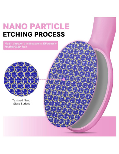 Removedor de Piel Dura SMZHealing Lima Nano Vidrio para Pies