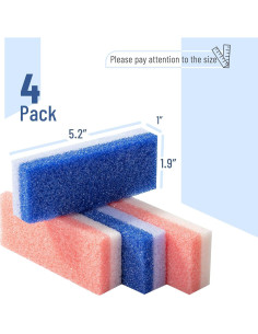 Piedra Pómez Slick para Pies - Removedor de Callos, 4 Unidades 2