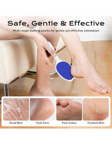 Lima de vidrio nano 2 en 1 para pies Yomanta - Azul