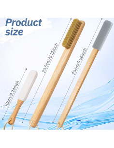 Juego de Cepillos de Limpieza ELFRhino - Ducha y Pies Gris 2