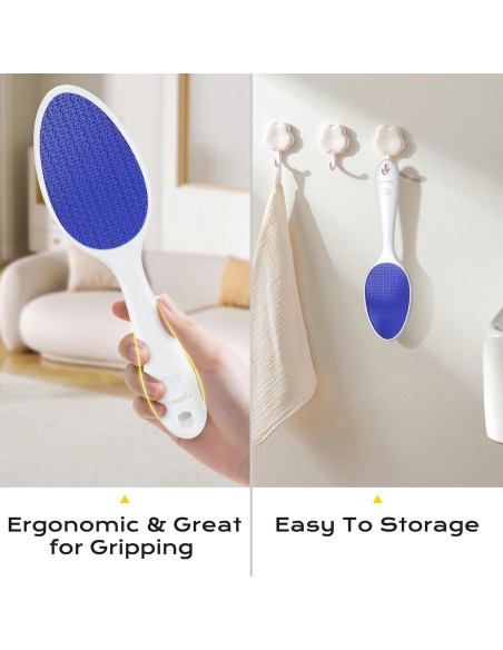 Lima de vidrio nano 2 en 1 para pies Yomanta - Azul Lima de vidrio nano 2 en 1 para pies Yomanta - Azul