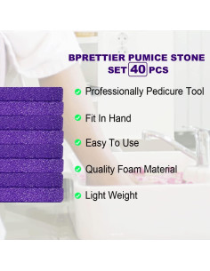 Piedra Pómez Exfoliante BPrettier para Pies - 40 PCS 2