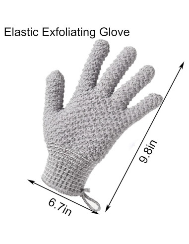 Guantes Exfoliantes para Baño Cleedy - 4 Pcs, Nylon Texturizado