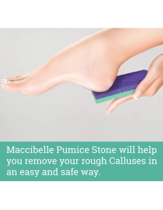 Piedra Pómez Exfoliadora Maccibelle para Pies - Paquete de 4 2