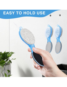 Set 3 Pcs Cepillo de Pie 4 en 1 QIYUDA - Limpiador y Pedicura 2