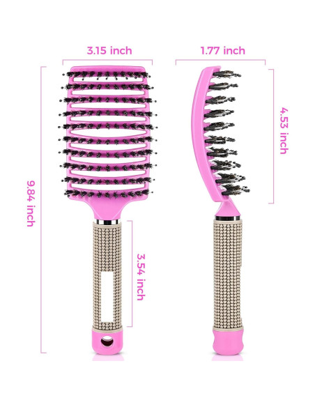 Cepillo Desenredante Mokasakiso para Cabello Rizado y Seco