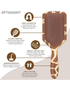 Cepillo Desenredante FRAMAR Jirafa para Todo Tipo de Cabello 2
