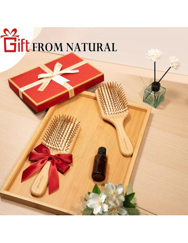 Cepillo de Bambú Adevwair para Crecimiento del Cabello 24.89cm