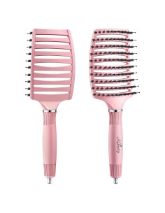 Cepillo Desenredante KTKUDY Rosa Claro para Cabello Húmedo y Seco