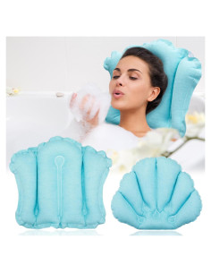 Almohadas Inflables para Baño Jetec - 2 Piezas con Ventosas