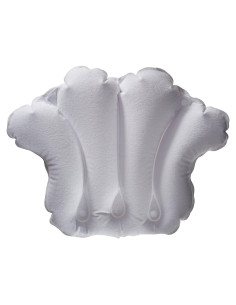 Almohada de Baño Inflable Aquasentials - Tela de Toalla Blanca